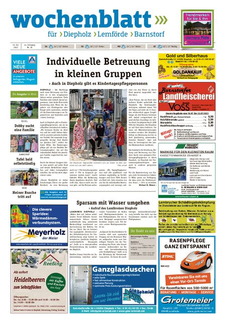 Barnstorfer Wochenblatt vom 16.07.2022