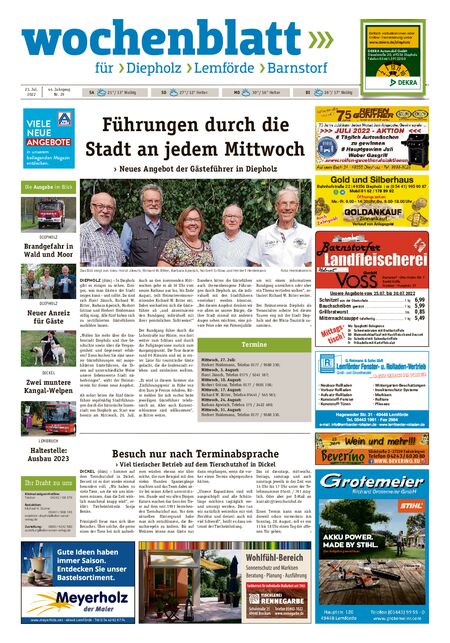 Barnstorfer Wochenblatt vom 23.07.2022