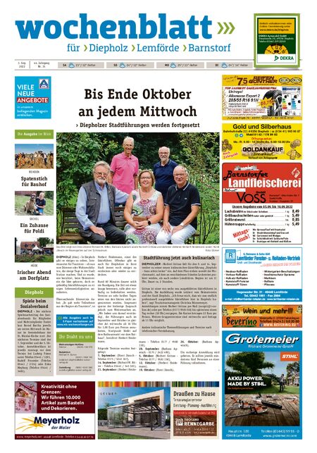 Barnstorfer Wochenblatt vom 03.09.2022
