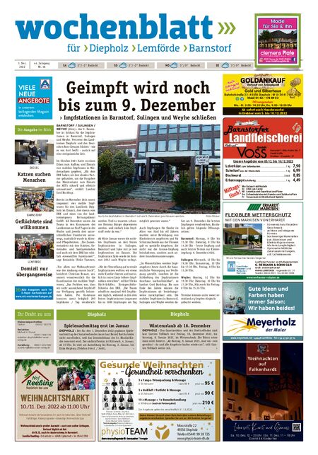 Barnstorfer Wochenblatt vom 03.12.2022
