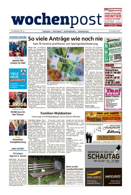 Die Wochenpost vom 28.12.2024