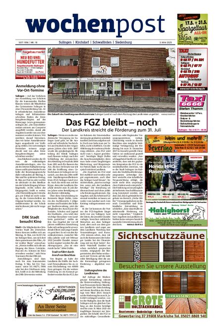 Die Wochenpost vom 03.05.2025