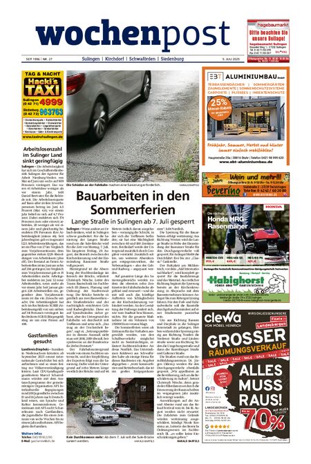 Die Wochenpost vom 05.07.2025
