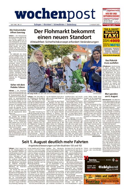Die Wochenpost vom 02.08.2025