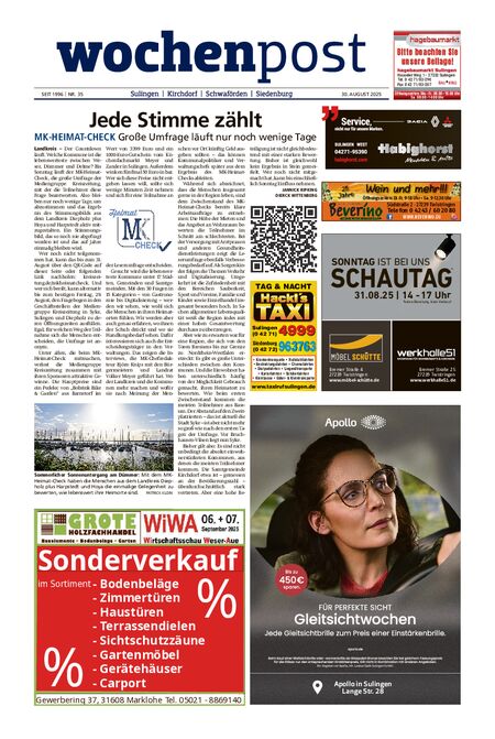 Die Wochenpost vom 30.08.2025