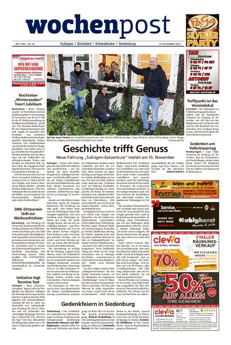 Die Wochenpost vom 15.11.2025
