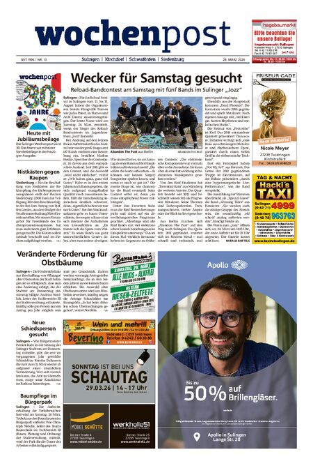 Die Wochenpost vom 28.03.2026