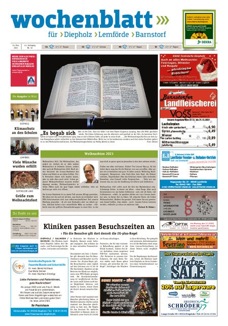 Diepholzer Wochenblatt vom 24.12.2021