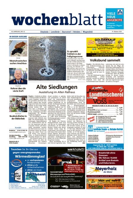 Diepholzer Wochenblatt vom 19.10.2024