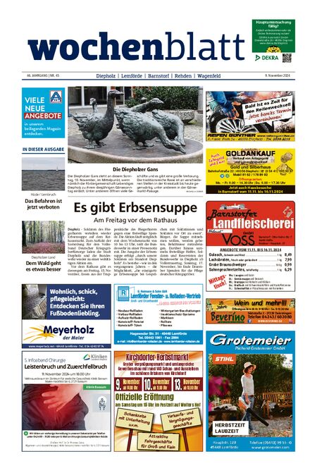 Diepholzer Wochenblatt vom 09.11.2024