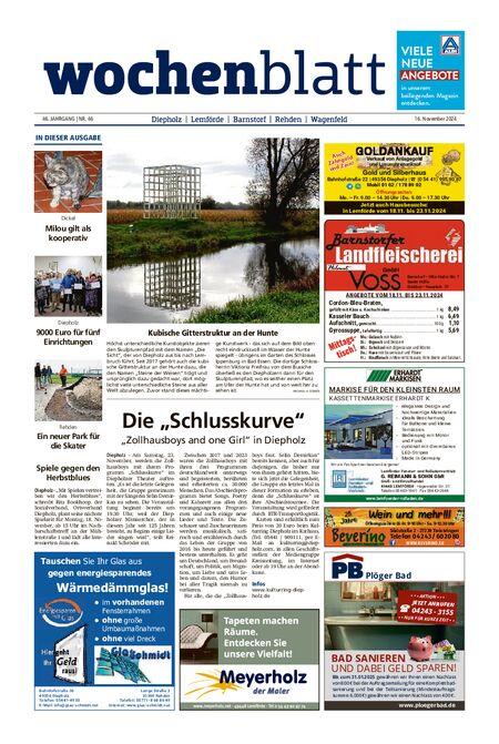 Diepholzer Wochenblatt vom 16.11.2024