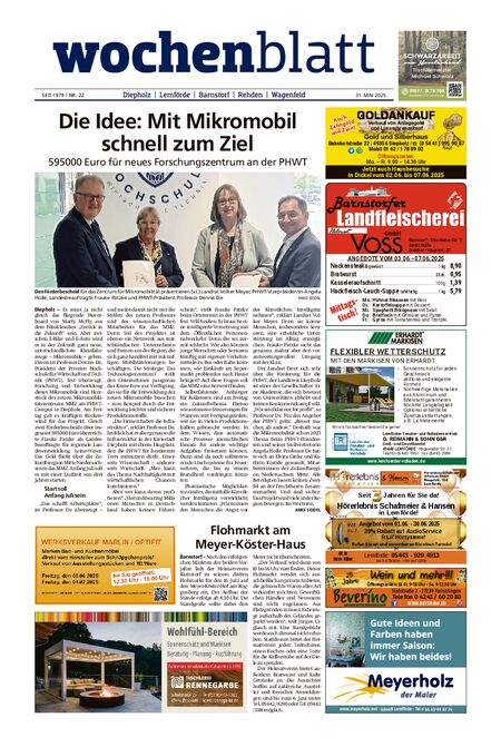 Diepholzer Wochenblatt vom 31.05.2025