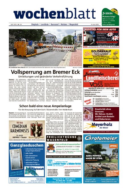 Diepholzer Wochenblatt vom 19.07.2025