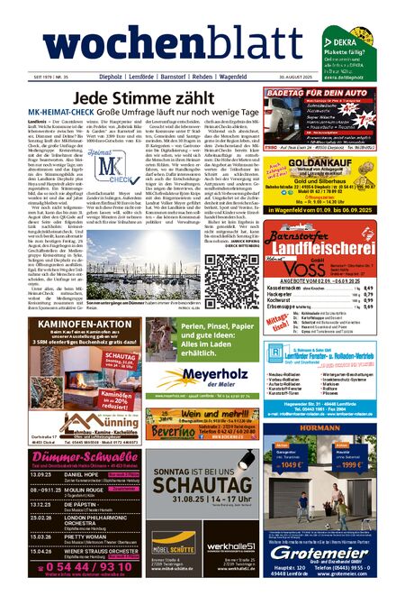 Diepholzer Wochenblatt vom 30.08.2025