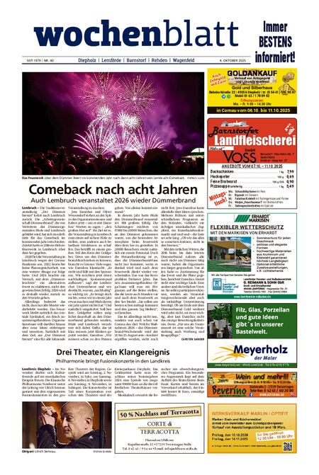Diepholzer Wochenblatt vom 04.10.2025