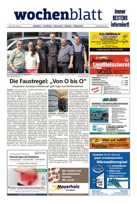Diepholzer Wochenblatt vom 18.10.2025