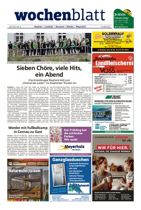 Diepholzer Wochenblatt vom 18.04.2026