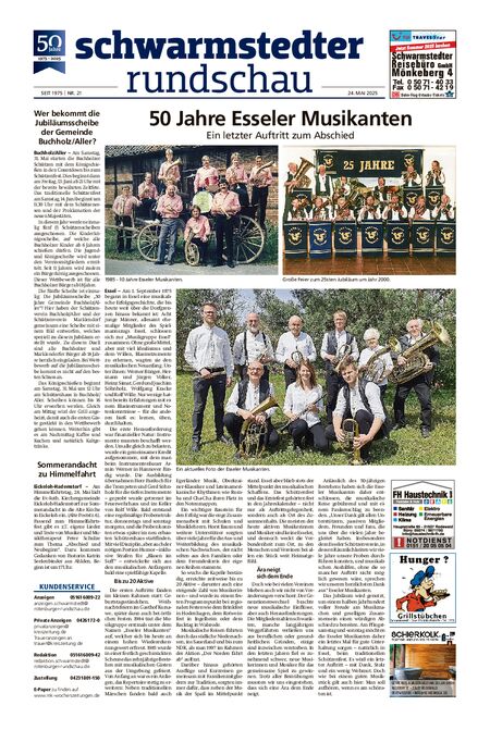 Schwarmstedter Rundschau vom 24.05.2025