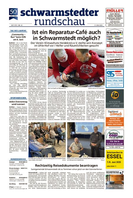 Schwarmstedter Rundschau vom 31.05.2025
