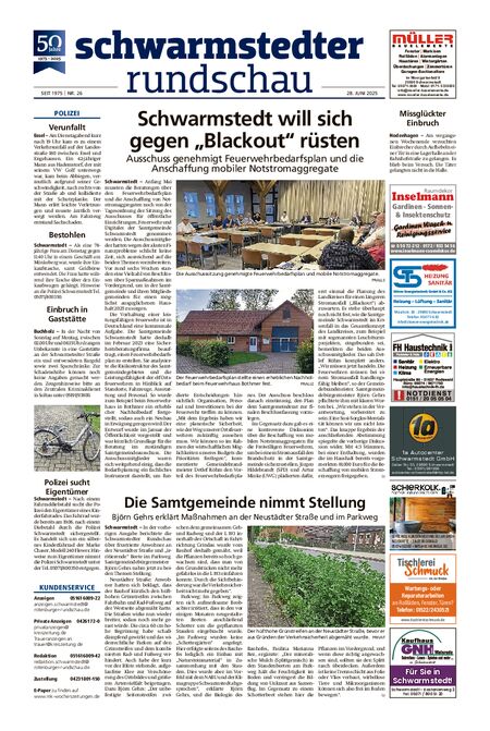 Schwarmstedter Rundschau vom 28.06.2025