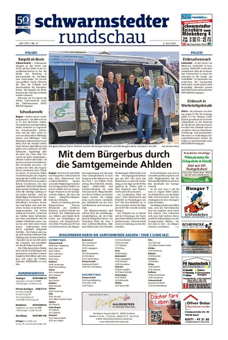 Schwarmstedter Rundschau vom 05.07.2025