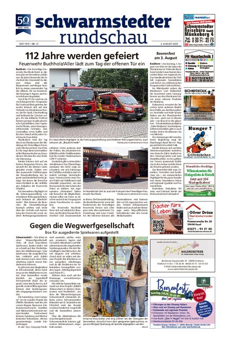 Schwarmstedter Rundschau vom 02.08.2025