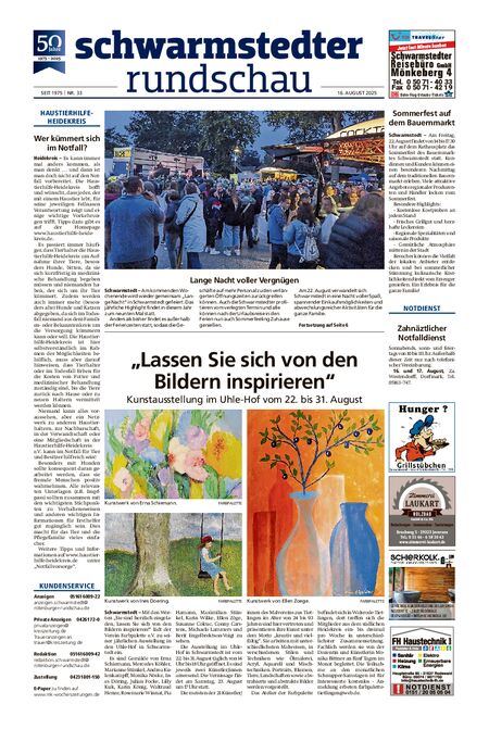 Schwarmstedter Rundschau vom 16.08.2025