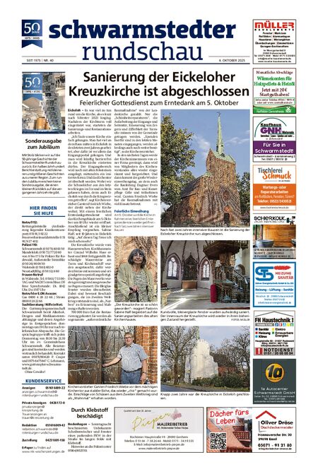 Schwarmstedter Rundschau vom 04.10.2025
