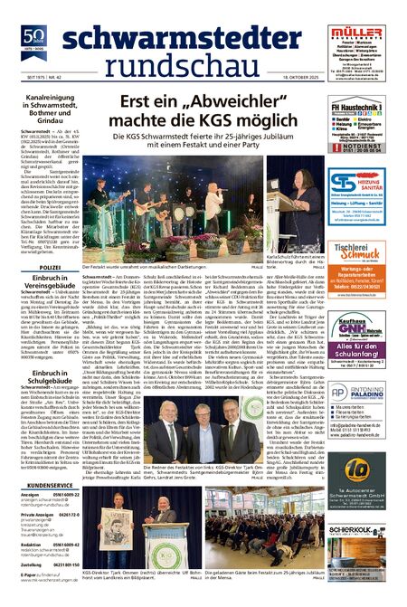 Schwarmstedter Rundschau vom 18.10.2025