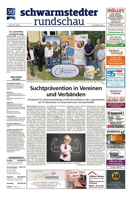 Vorschau Schwarmstedter Rundschau vom 01.11.2025