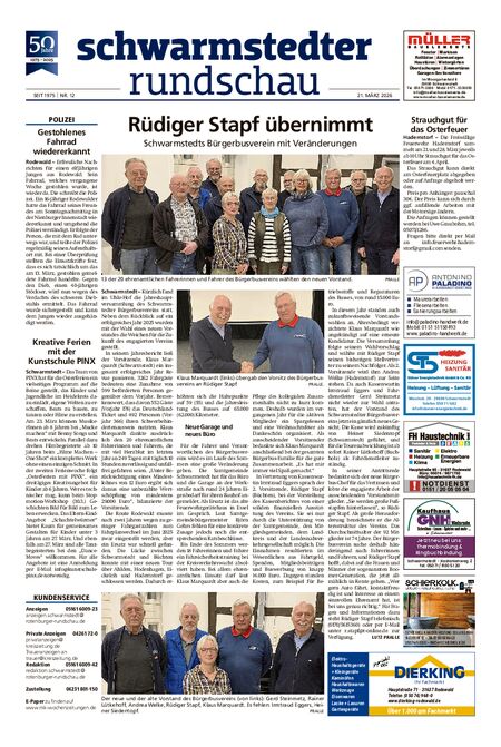 Vorschau Schwarmstedter Rundschau vom 21.03.2026