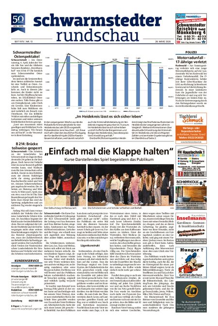 Vorschau Schwarmstedter Rundschau vom 28.03.2026