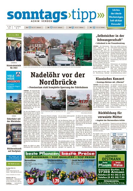Sonntags-Tipp Achim-Verden vom 25.03.2023