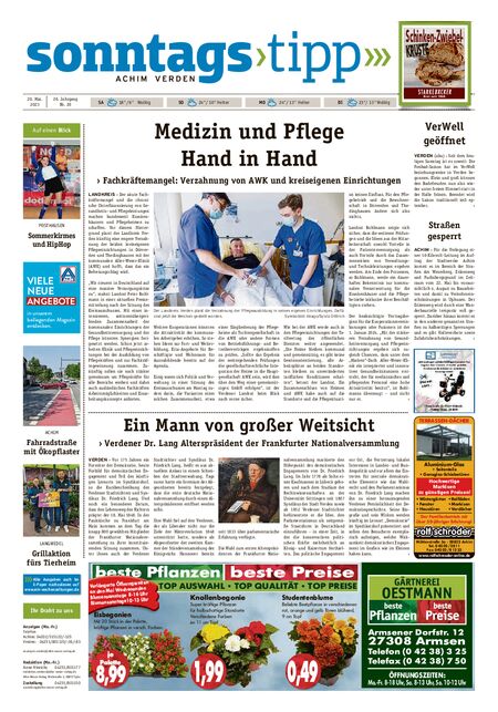 Sonntags-Tipp Achim-Verden vom 20.05.2023