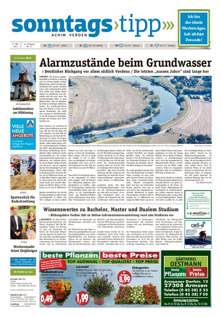 Sonntags-Tipp Achim-Verden vom 27.05.2023