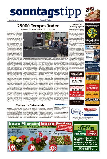 Sonntags-Tipp Achim-Verden vom 24.05.2025