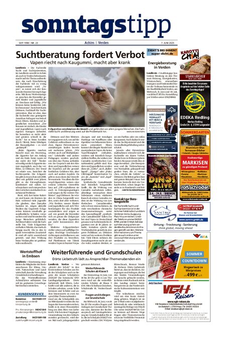 Sonntags-Tipp Achim-Verden vom 07.06.2025
