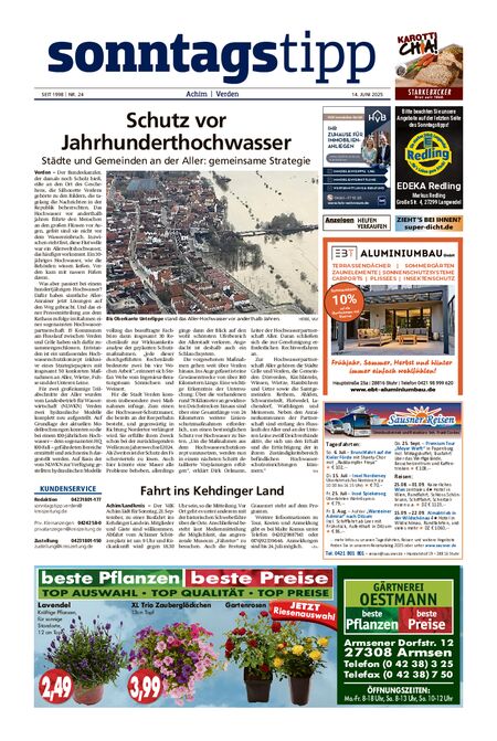 Sonntags-Tipp Achim-Verden vom 14.06.2025