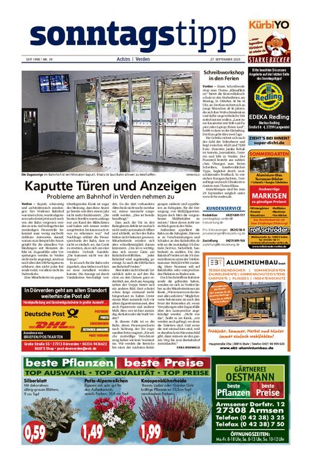 Sonntags-Tipp Achim-Verden vom 27.09.2025