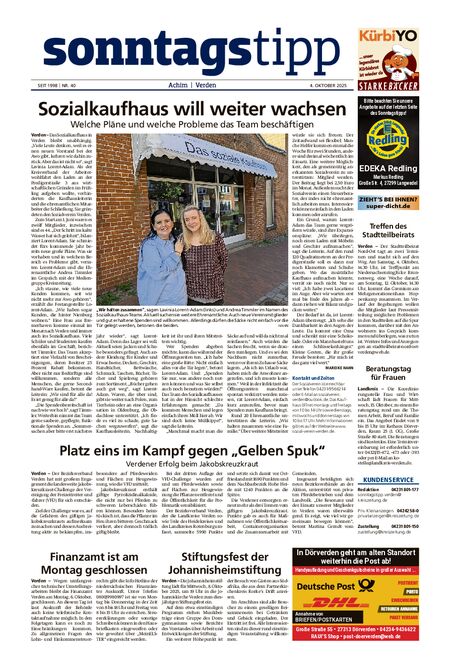 Sonntags-Tipp Achim-Verden vom 04.10.2025
