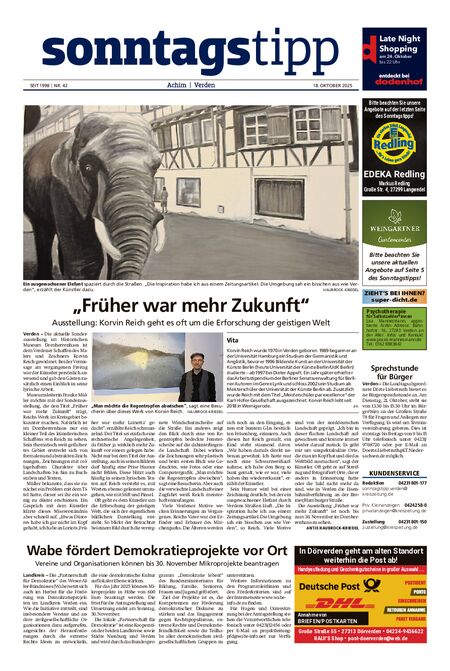 Sonntags-Tipp Achim-Verden vom 18.10.2025