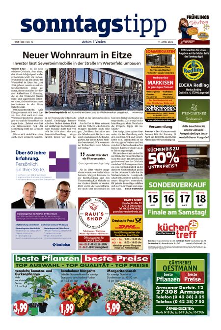 Sonntags-Tipp Achim-Verden vom 11.04.2026