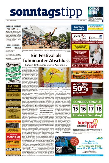 Sonntags-Tipp Syke-Weyhe-Bassum vom 11.04.2026