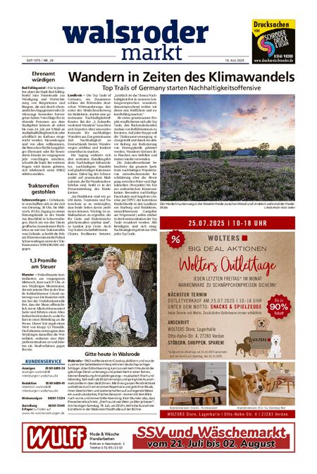 Walsroder Markt vom 19.07.2025