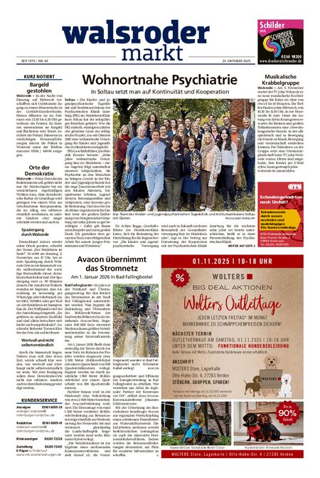 Walsroder Markt vom 25.10.2025