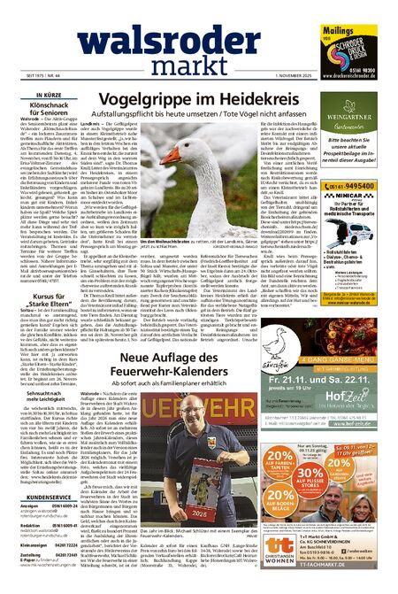 Walsroder Markt vom 01.11.2025