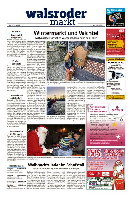 Vorschau Walsroder Markt vom 29.11.2025