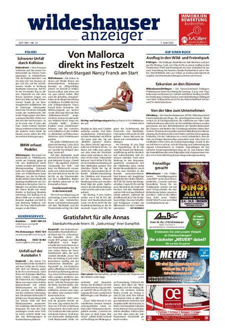 Wildeshauser Anzeiger vom 07.06.2025