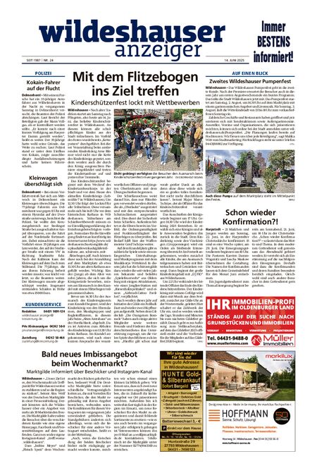 Wildeshauser Anzeiger vom 14.06.2025