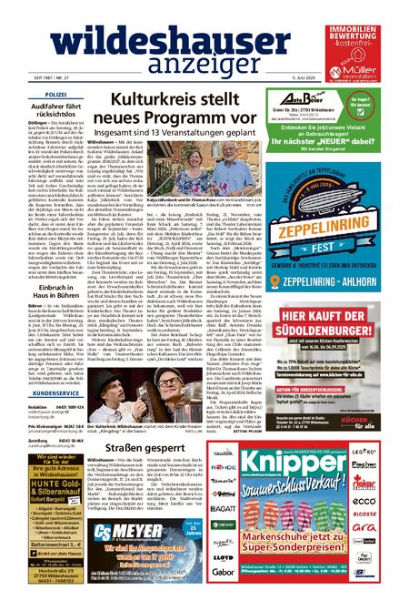 Wildeshauser Anzeiger vom 05.07.2025
